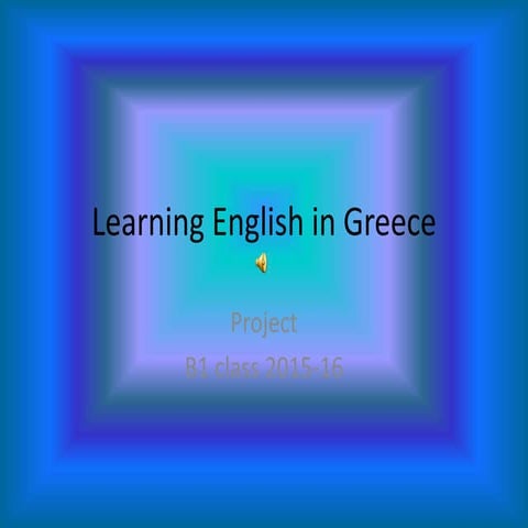 Project Learningenglish B1 Pptx