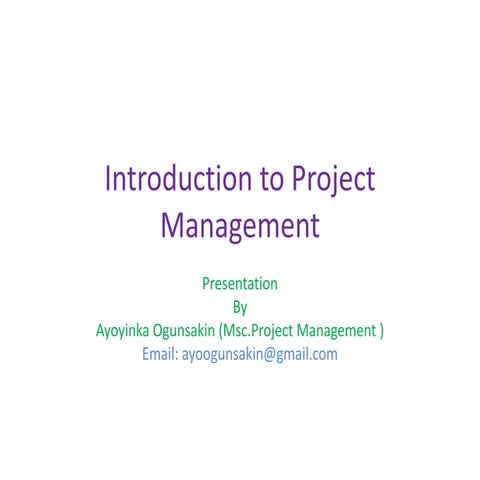 Project made easy