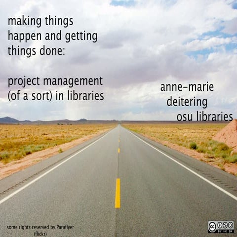 Project Management (of a sort)