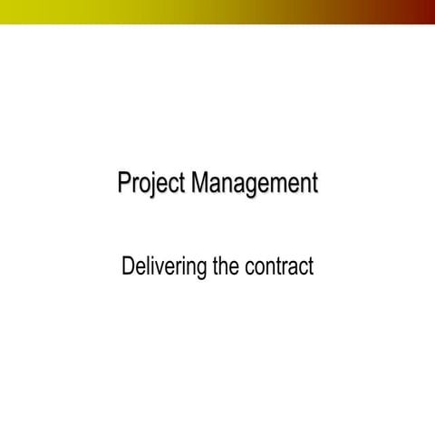 Project management