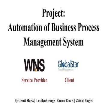 Project Management. Automation BPM 