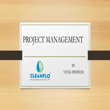 Project management for waste water treatment project
