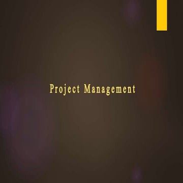 Project management