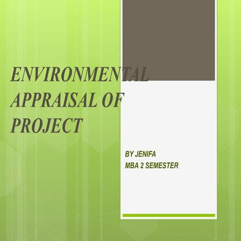 Environmental impact assessment of coastal highway | PPTX