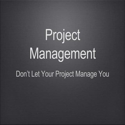 Project management