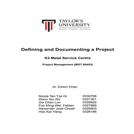 Project Management Assignment 1 | PDF