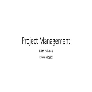 Project Management
