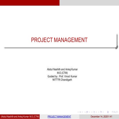 Project management