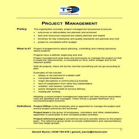 Project Management