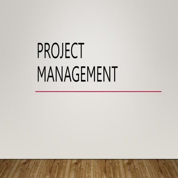 Introduction to Project Management  Course