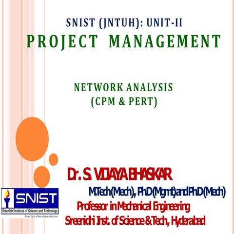 project management-cpm and pert methods for managers