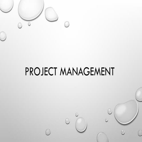 Project Management introduction and difference between the Program ...