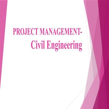 PROJECT MANAGEMENT- Civil Engineering OUTCOME 2.pptx