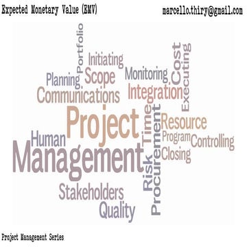 Expected Monetary Value - EMV (Project Management Series)
