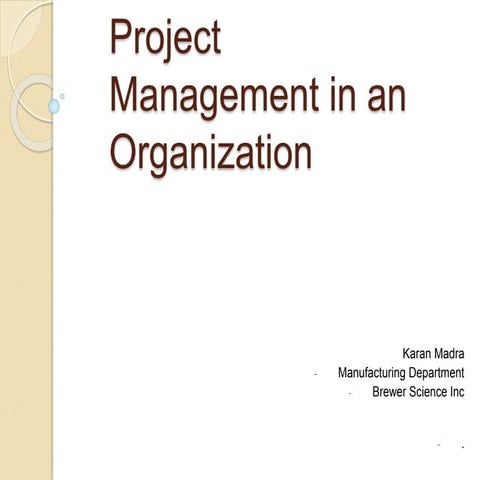 Project management  