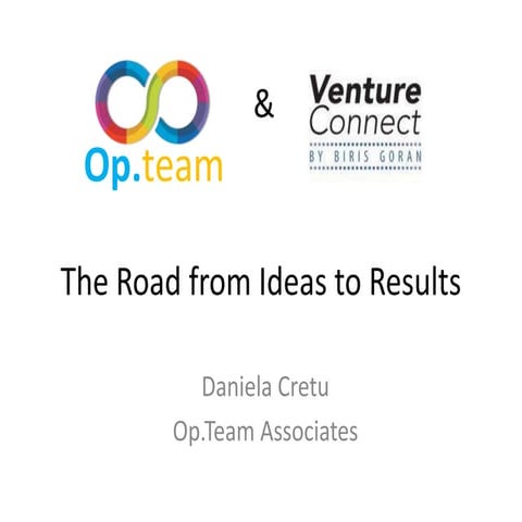 Project Management - The Road From Ideas To Results