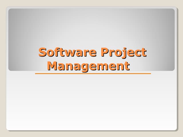 Project management 02112009