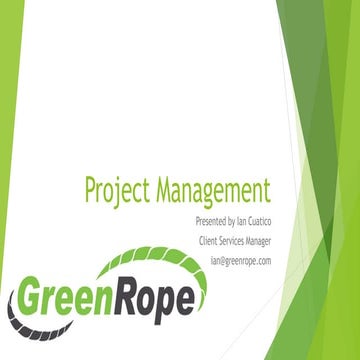 Project management w/ GreenRope