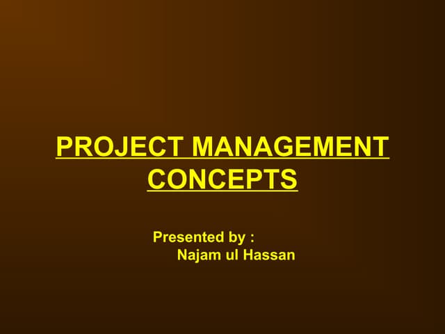 Project management ALL ABOUT PROJECTS AND HIS