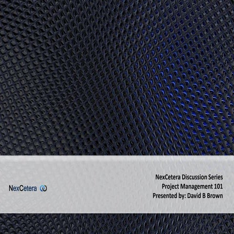 Project management 101