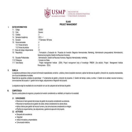 Project management 2013 i