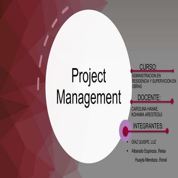 Project management2021