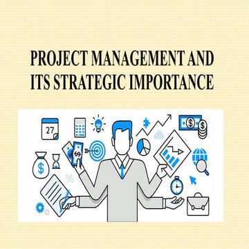 Project management and its strategic importance