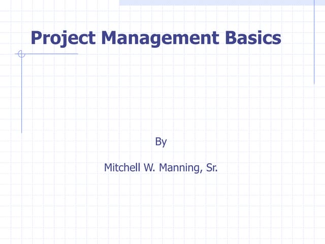 Project Management Basics