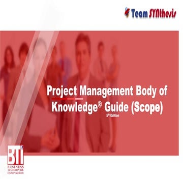 Project Management Body of Knowledge (Scope)
