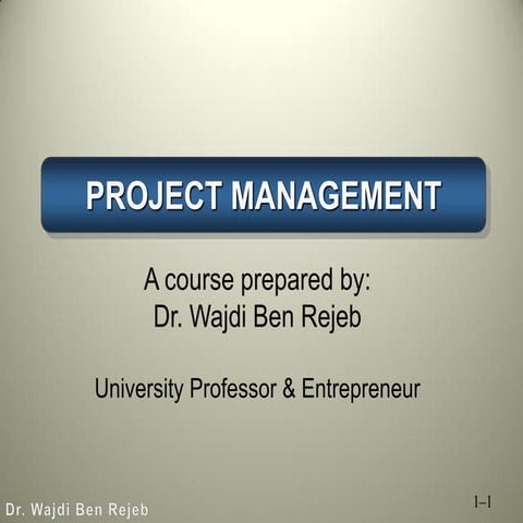 Project management course 2020