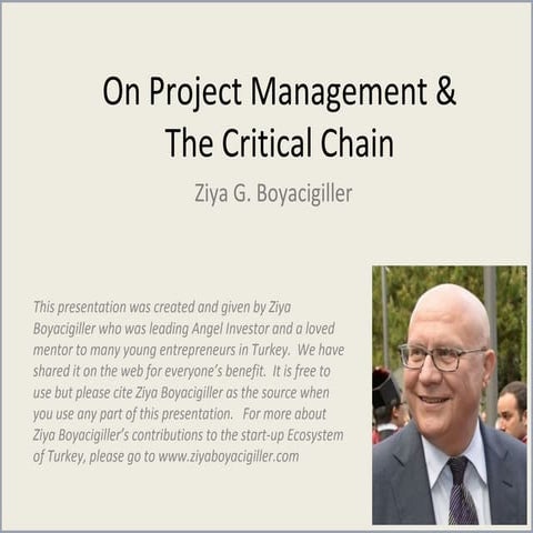 Project management & critical chain
