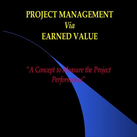 Project Management Earned Value