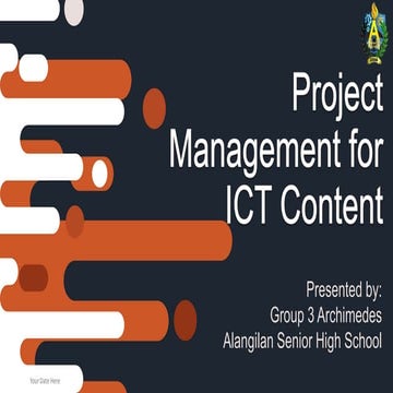Project management for Ict Content by Group 3 Archimedes | PPTX | Civil ...