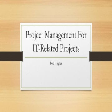 Project Management for IT-related Projects (Logitrain)