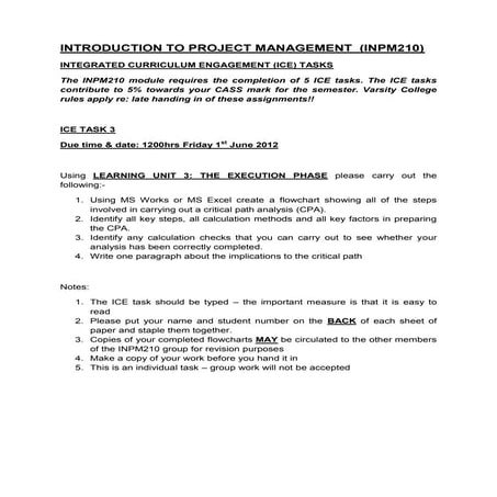 Project management ice task 3