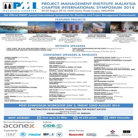 Project management institute international symposium 2014