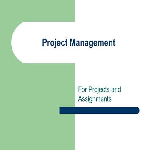 Project management intro | PPT