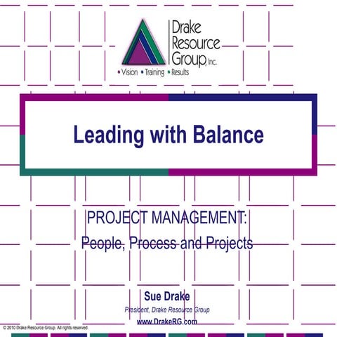 Project Management: Leading With Balance | PPT