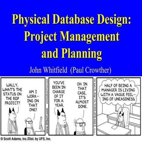 Database Project management