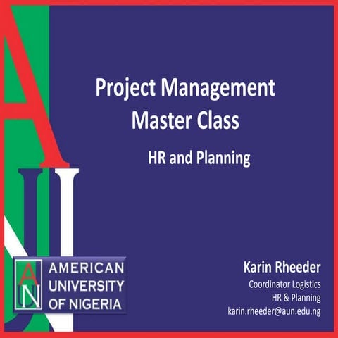 Project management master class   karin rheeder