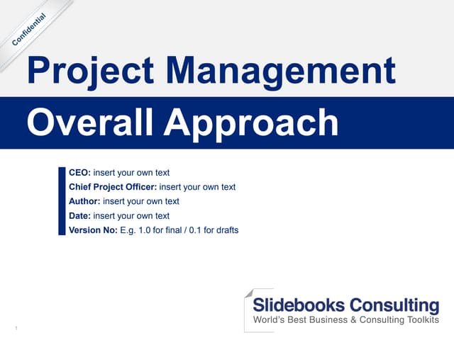 Project Management Overall Approach