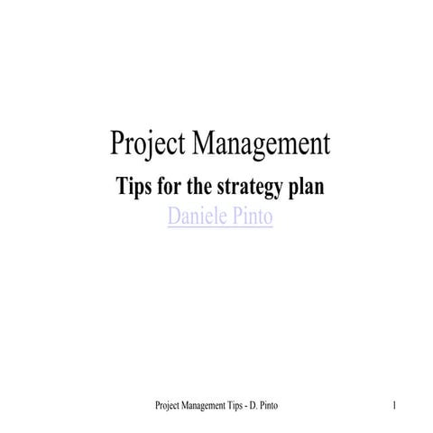 Project Management Plan
