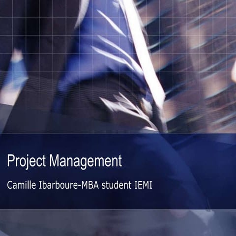 Project Management Presentation MBA Course