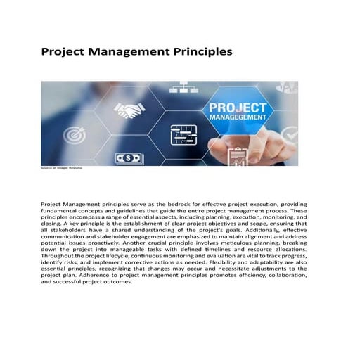 Project Management Principles: Key to Success