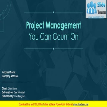 Project Management Proposal PowerPoint Presentation Slides