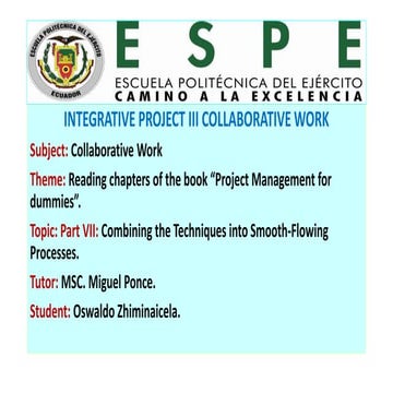 Project management slides