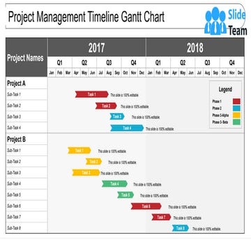 Project Management Timeline Gantt Chart