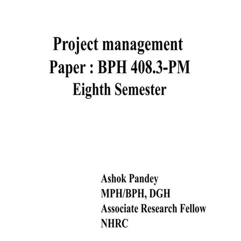 Project management