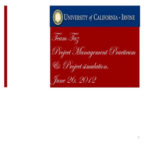 Project management university