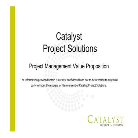 Project Management Value Proposition V1.0